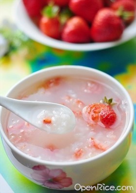 冰糖草莓粥