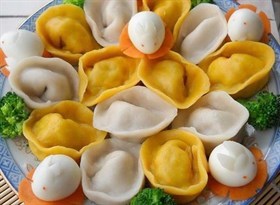 金银元宝饺子