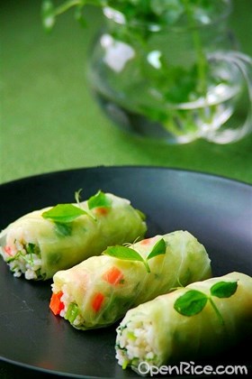 碧玉蔬菜饭卷