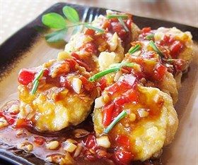 鱼虾小茄饼