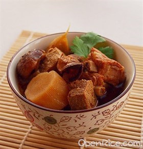 蚝豉萝卜焖肋排