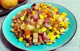土豆洋葱玉米丁