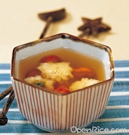 菊花普洱糖水