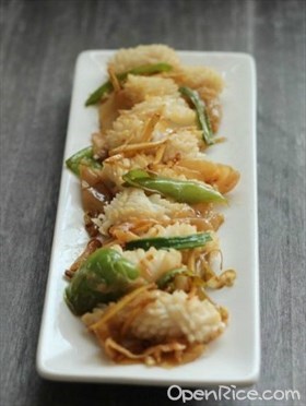 冬菜辣椒爆鲜鱿