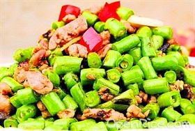 豆角炒肉松