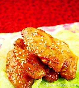 泡菜桂花香烤鸡翅