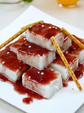 蓝莓山药糕