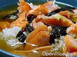 三文鱼茶泡饭