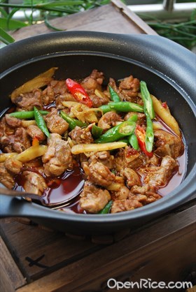 子姜焖鸭煲