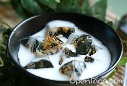 酸奶桂花水晶冻