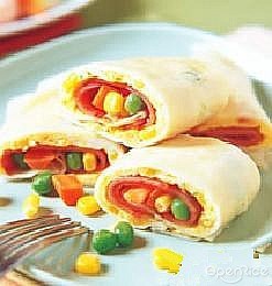 玉米火腿蛋饼