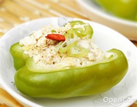 豆腐酿青椒