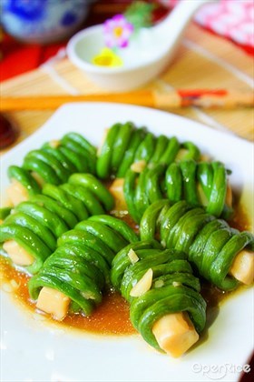 豇豆纠结杏鲍菇