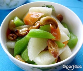莴笋炒山药