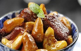菱角烧排骨