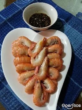 白煮沼虾