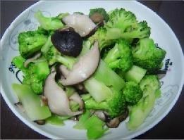 西兰花炒香菇
