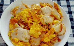 鸡蛋炒年糕