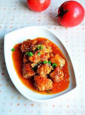 番茄烧排骨