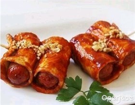 辣味豆腐火腿串