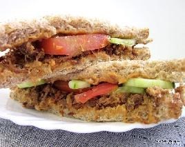 烤肉松三明治