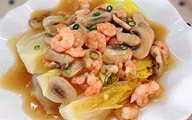 蒜蓉虾仁娃娃菜