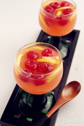 覆盆子红酒冻