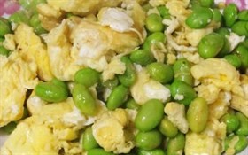 毛豆炒鸡蛋