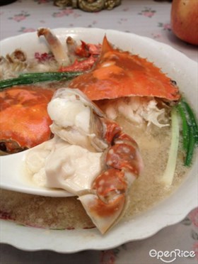 螃蟹蒸嫩豆腐