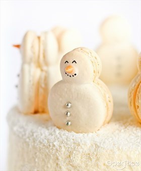 雪人马卡龙
