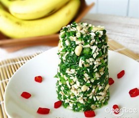 松仁香干菠菜塔