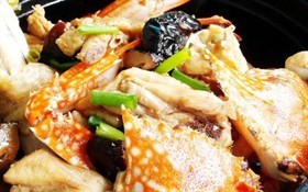 花蟹焖鸡