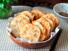鲜脆酥炸藕片