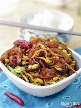 豆芽炒粉条