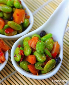 辣炒萝卜干毛豆子