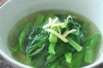 鸡汤浸菜芯