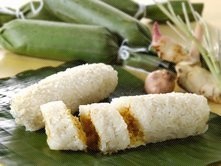 烧香茅蕉叶糯米卷