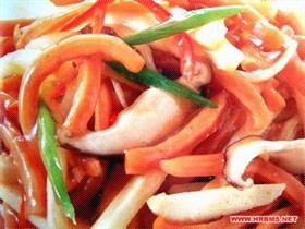 酸辣鱿鱼丝