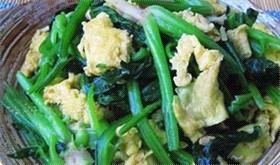 菠菜炒鸡蛋