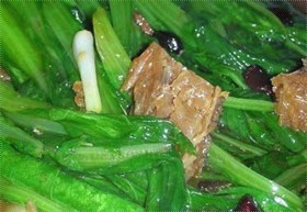 豆豉鲮鱼油麦菜