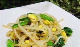 素炒黄豆芽
