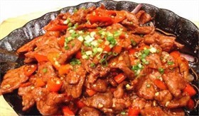 铁板黑椒牛柳