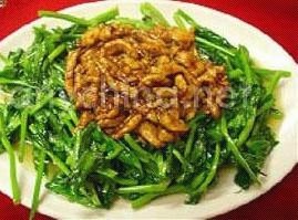 豆苗鸡丝