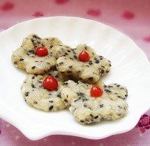 橄榄油煎豆渣米饼