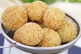 豆沙麻团