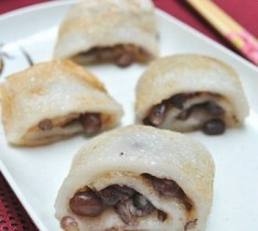 糯米红豆卷