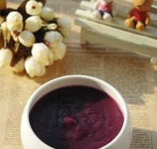 花青紫薯羹