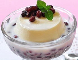 红豆牛奶布丁
