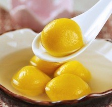 南瓜白豆沙汤圆
