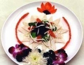 鲜花白玉鸡片